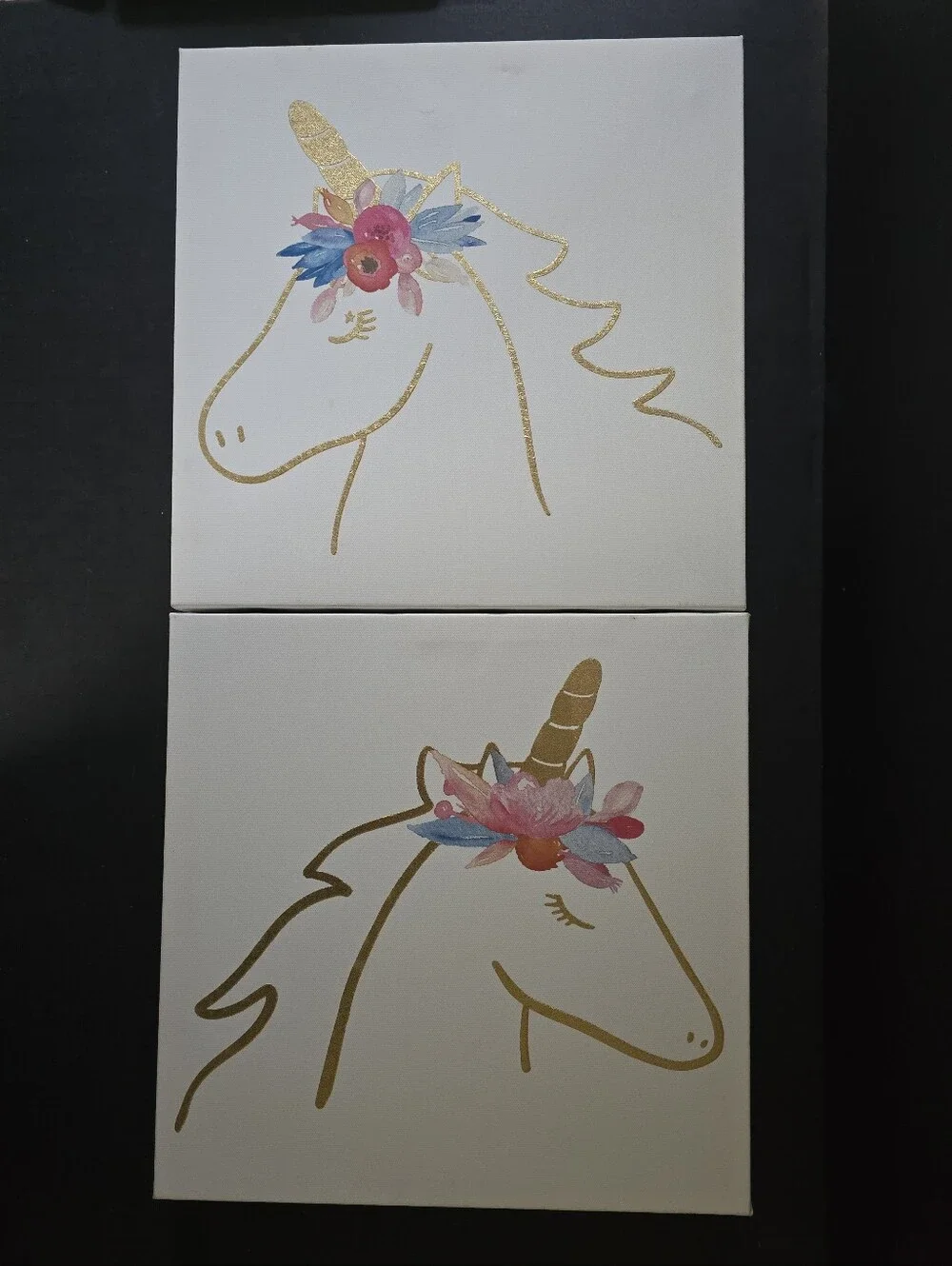 Unicorn Canvases - Set Of 2
